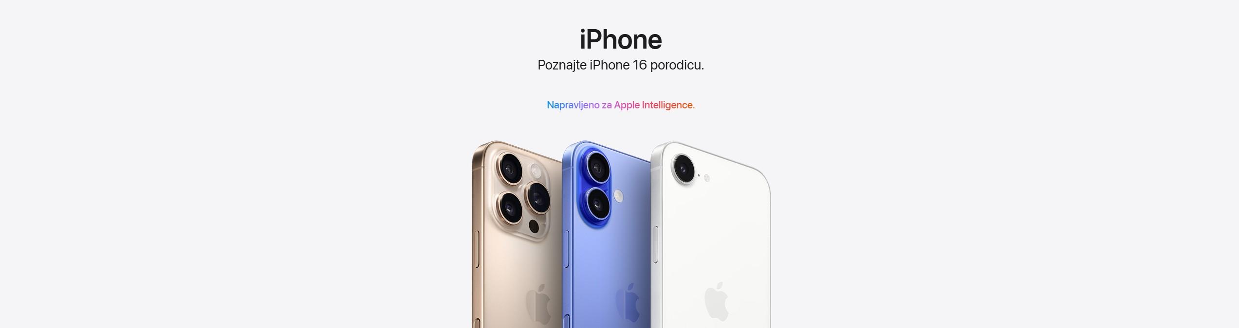 Upoznaj iPhone 16 porodicu